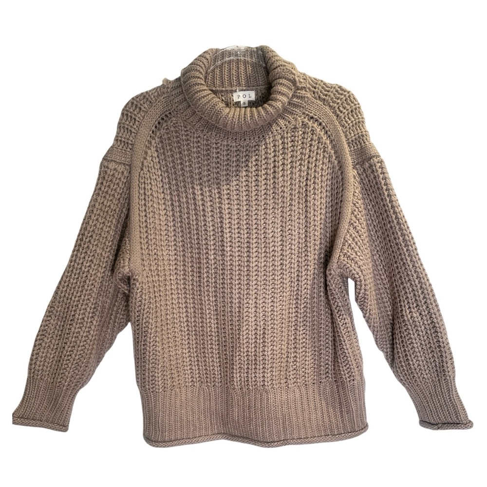 POL NWOT Warm Brown Turtleneck Sweater - Picture 4 of 12